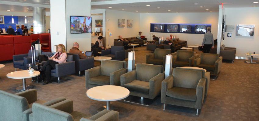 Sittiing Area of Delta Sky Club Concourse C Lounge, ATL