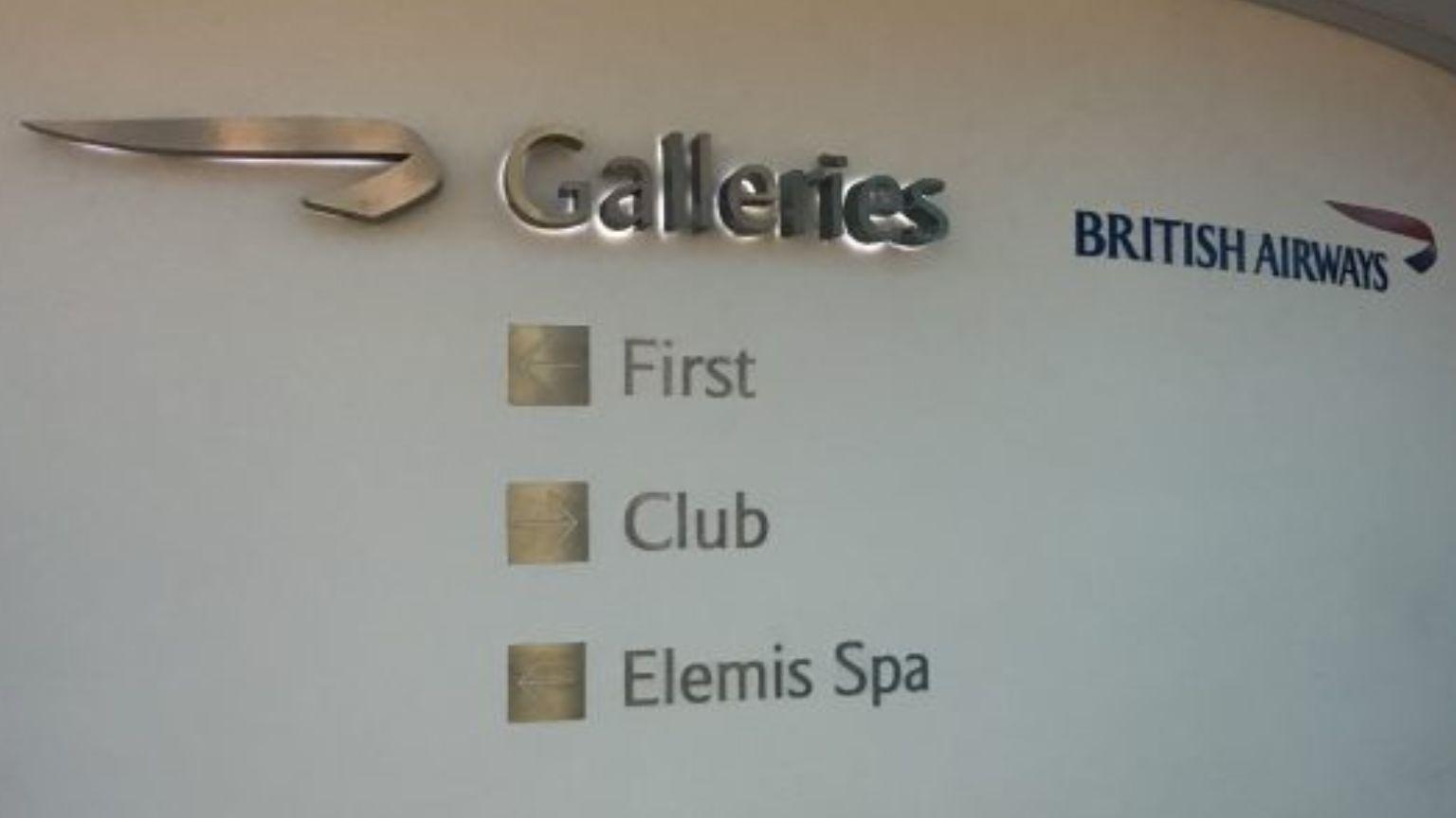 British Airways Galleries Club Lounge, Terminal 3 LHR