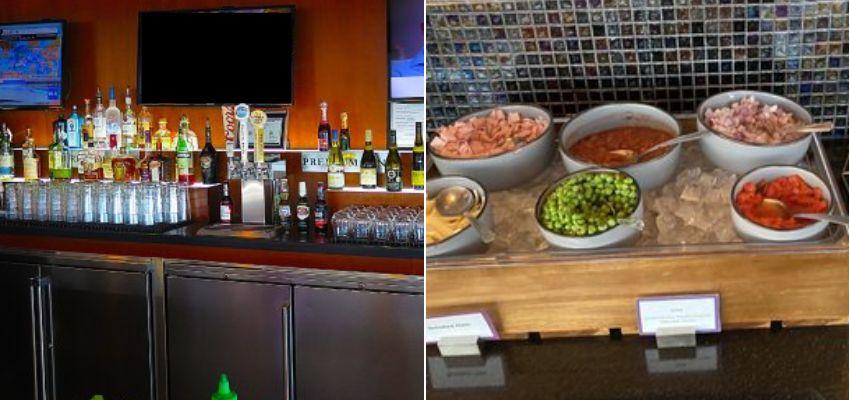 Food & Beverages at United Club Las Vegas Lounge