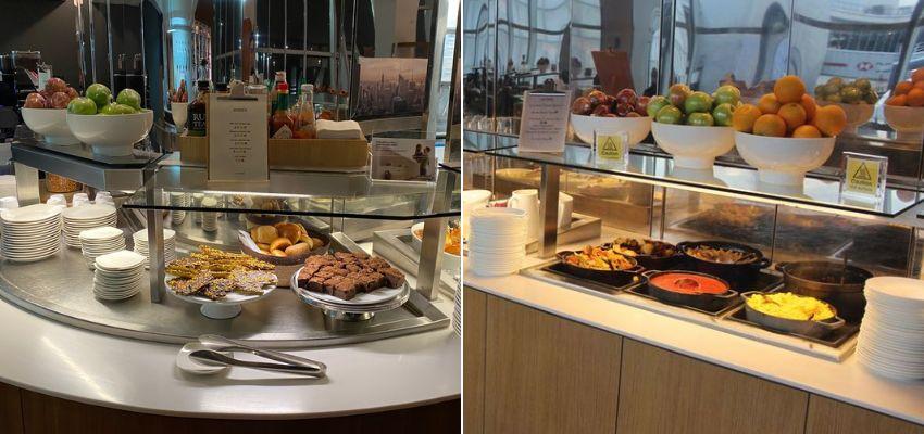 Food in Lufthansa Business Lounge, Terminal 1 JFK