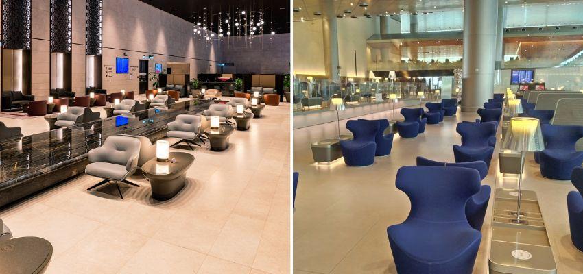 Sitting Area of Al Mourjan Business Lounge Doha DOH